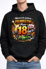 Bluza z kapturem „Nareszcie Jestem Pełnoletni”
