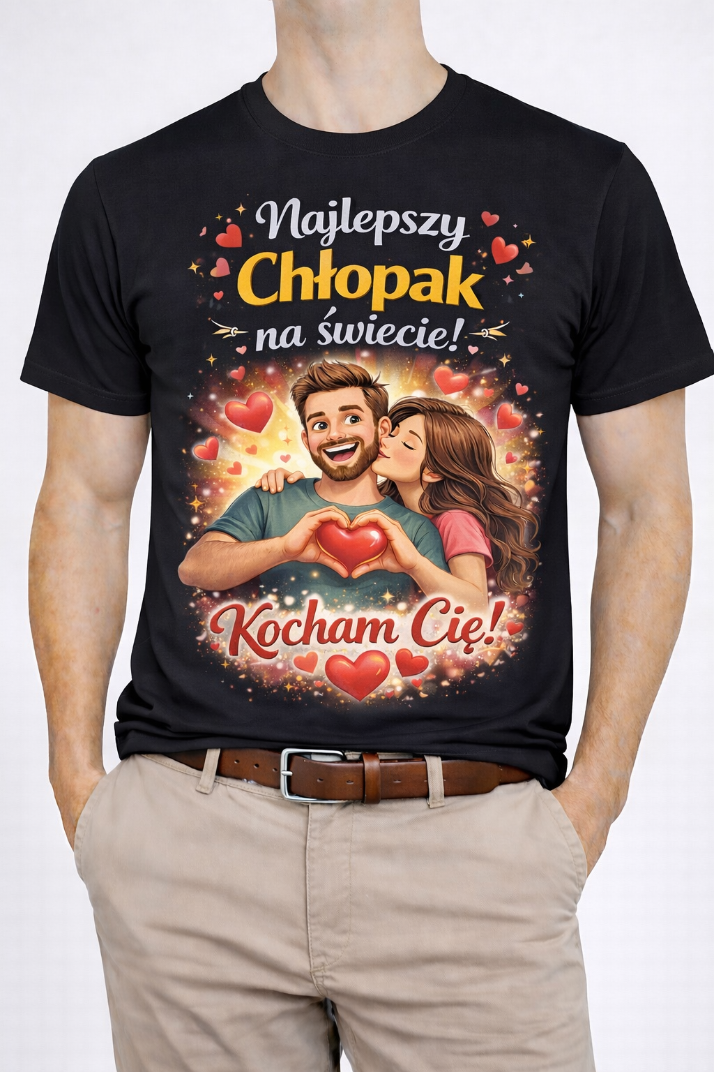 0CBD1C5D-34C0-470B-A56E-9B49C1E9FA80 Koszulka „Najlepszy Chłopak na świecie! Kocham Cię” - obrazek 1