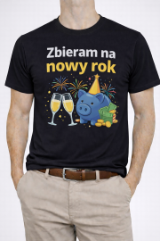 Koszulka męska „Zbieram na Nowy Rok”