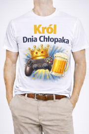 Koszulka dla Chłopaka „Król Dnia Chłopaka” - obrazek 2