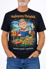 Koszulka „Najlepszy Dziadek – mistrz pasji i spokoju” - obrazek 3