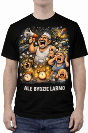 Koszulka Męska Śląska „Ale bydzie larmo” - obrazek 2
