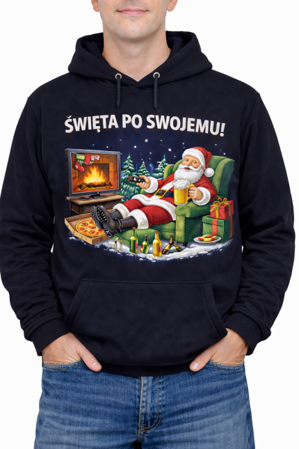 Bluza z kapturem „Święta po swojemu!”