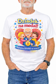Koszulka „Dziadek na medal! Najlepszy Dziadek na świecie!” - obrazek 2