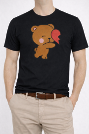 Koszulka Męska ,,MIŚ I POŁÓWKA SERCA” - obrazek 3