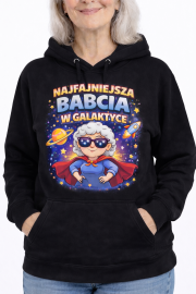 „Najfajniejsza Babcia w Galaktyce” – bluza z kapturem