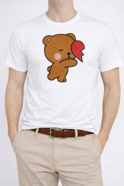 Koszulka Męska ,,MIŚ I POŁÓWKA SERCA” - obrazek 2