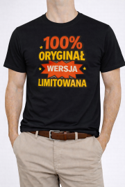 Koszulka męska „100% Oryginał – Wersja Limitowana” - obrazek 2