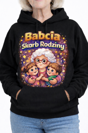 Bluza z kapturem - „Babcia Skarb Rodziny” - obrazek 3