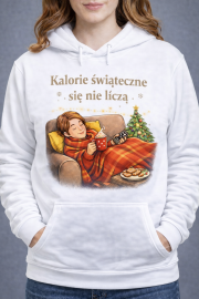 Bluza z kapturem „Kalorie świąteczne się nie liczą” - obrazek 2