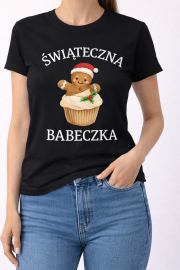 Koszulka damska „Świąteczna Babeczka” - obrazek 2