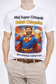 Koszulka „Mój Super Chłopak – Dzień Chłopaka”