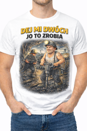 Koszulka Męska „Dej mi dwóch, jo to zrobia” - obrazek 2