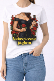 Koszulka damska „Niebezpiecznie piękna”