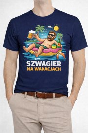Koszulka dla Szwagra „Szwagier na Wakacjach” - obrazek 2