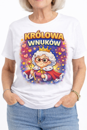 Koszulka na Dzień Babci „Królowa Wnuków” - obrazek 2