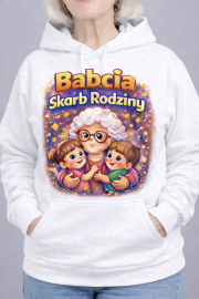 Bluza z kapturem - „Babcia Skarb Rodziny” - obrazek 2