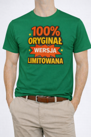 Koszulka męska „100% Oryginał – Wersja Limitowana”