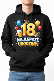 Wyjątkowa bluza z kapturem „18 Najlepsze Urodziny!” - obrazek 2