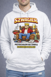 Bluza z kapturem „Przyjechałem na chwilę” - obrazek 2