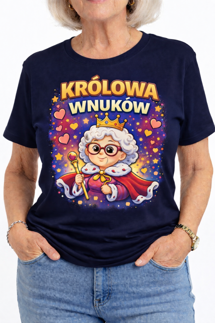 Koszulka na Dzień Babci „Królowa Wnuków”