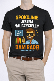 Koszulka „Spokojnie jestem nauczycielem ” - obrazek 2
