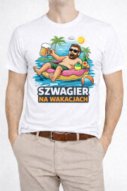 Koszulka dla Szwagra „Szwagier na Wakacjach”