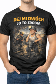 Koszulka Męska „Dej mi dwóch, jo to zrobia” - obrazek 3