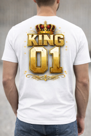 Koszulka męska ,,KING 01” - Wyjątkowy prezent - obrazek 2