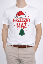 Koszulka Męska Świąteczna „Grzeczny Mąż”