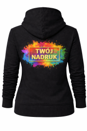 Bluza damska  z kapturem  z własnym nadrukiem - obrazek 4