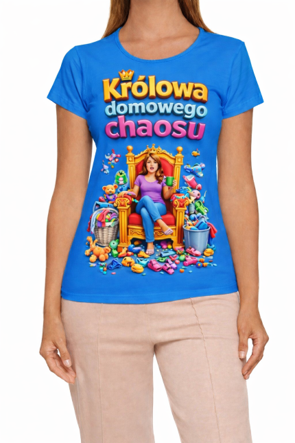 Koszulka damska „Królowa domowego chaosu”