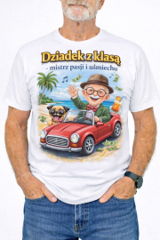 Koszulka „Dziadek z klasą – mistrz pasji i uśmiechu” - obrazek 2