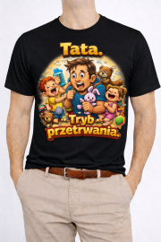 Koszulka Dla Ojca „Tata. Tryb przetrwania.” - obrazek 2