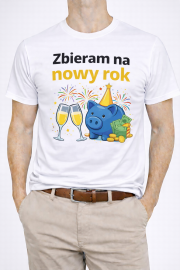 Koszulka męska „Zbieram na Nowy Rok” - obrazek 2
