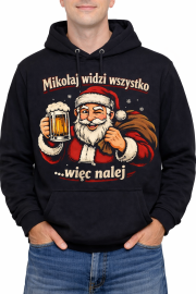 Bluza„Mikołaj widzi wszystko… więc nalej” - obrazek 2