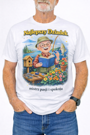 Koszulka „Najlepszy Dziadek – mistrz pasji i spokoju” - obrazek 2