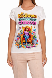 Koszulka damska „Królowa domowego chaosu” - obrazek 2