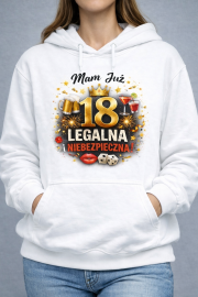 Bluza damska  „Mam już 18 – Legalna i Niebezpieczna” - obrazek 2