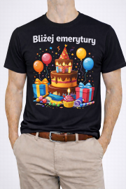 Prezentowa Koszulka Męska „Bliżej Emerytury” - obrazek 2