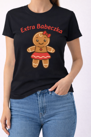 Koszulka Świąteczna damska „Extra Babeczka” - obrazek 2