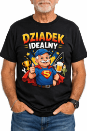 Wyjątkowa koszulka na prezent „DZIADEK IDEALNY” - obrazek 3