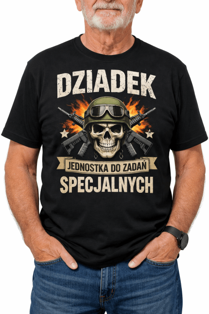 Koszulka „Dziadek – Jednostka do Zadań Specjalnych”