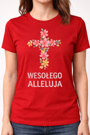 Koszulka Damska Świąteczna„Wesołego Alleluja”