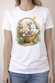 Koszulka Damska ,,króliczek w koszyku”