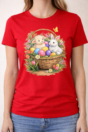 Koszulka Damska ,,króliczek w koszyku” - obrazek 2
