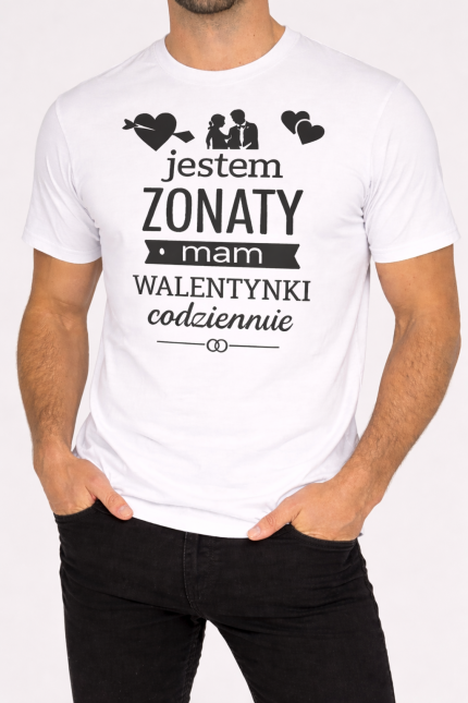 Koszulka męska na prezent „Jestem Żonaty ”