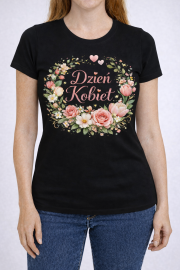 Koszulka damska „Dzień Kobiet” – kwiatowy motyw - obrazek 3