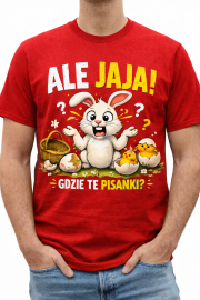 Koszulka męska „ALE JAJA! GDZIE TE PISANKI?” - obrazek 2