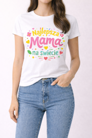 Koszulka damska „Najlepsza Mama na świecie” - obrazek 3